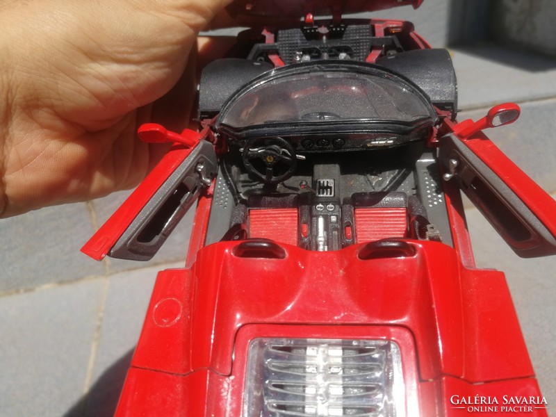 Ferrari f50 cabrio, fire red sports car model, 1/18 size! Heavy metal frame!