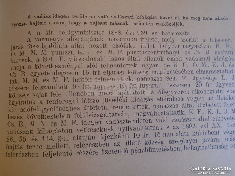 G015 Közigazgatási elvi határozatok egyetemes gyűjteménye: Gyámügy, Népoktatás,Katonaügy 1895 Pallas