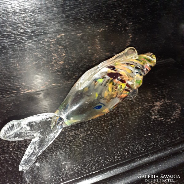 Murano-style glass blown ornamental fish 27 cm