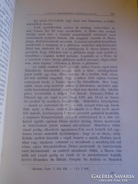G014 Csanád vármegye története 1715-ig. I. kötet / Dr. Borovszky Samu 1896 Budapest MTA