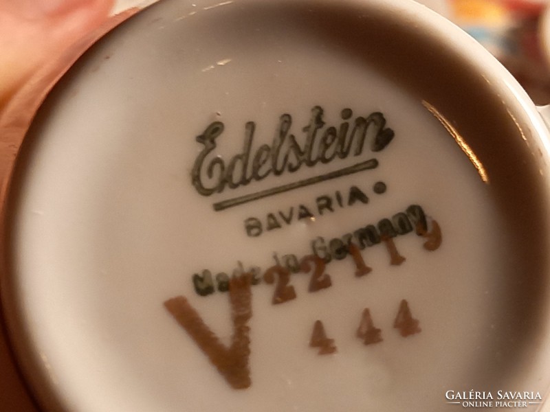 152  Bavaria Edelstein reggeliző szett különleges nyomot mintával és aranyozással Ft/szett