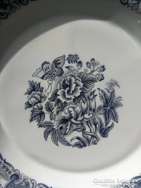 Elegant French Jena bowl with antique pattern and effect. Fruity roast, pastry !! Festive, as a gift!