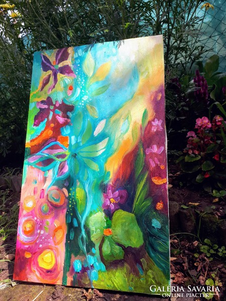 Inspiration in the garden (30x50cm)