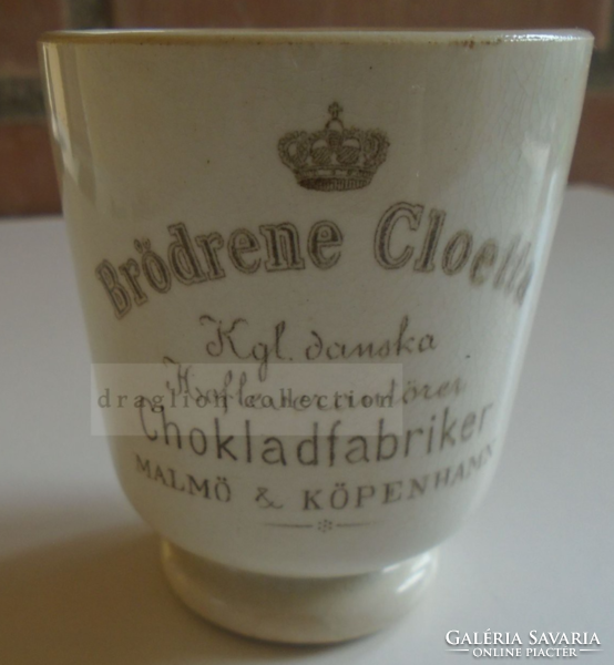 G027.2    Antik  Göteborgi Ipari Kiállításra készült ajándék kávéscsésze -Brödrene Cloetta