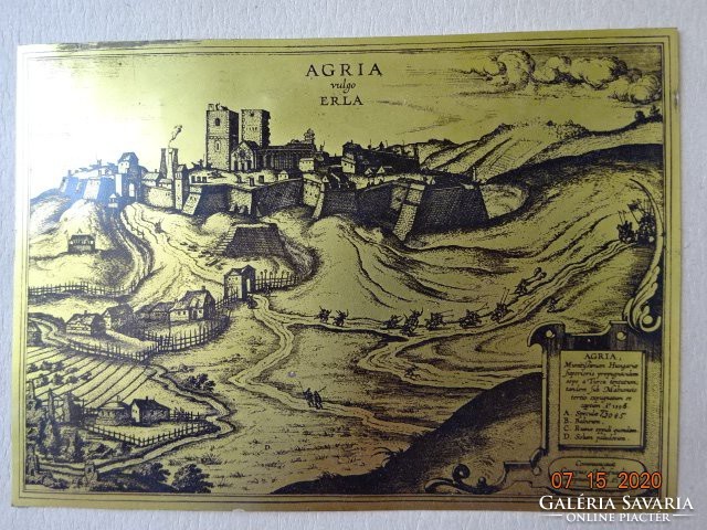 Siege of Egervár in 1596. Copper engraving. Copy. He has!