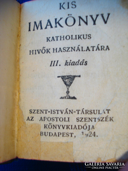 Ritka, miniatűr imakönyv (1924) és régi, gyöngyös olvasó