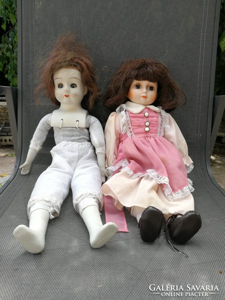 Old porcelain doll 2 interesting porcelain dolls