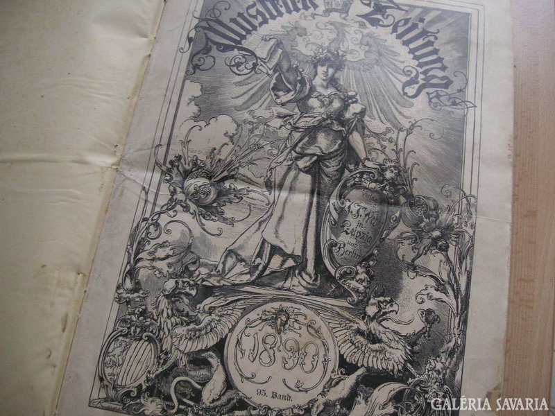 Illustrierte zeitung, bound in 1890