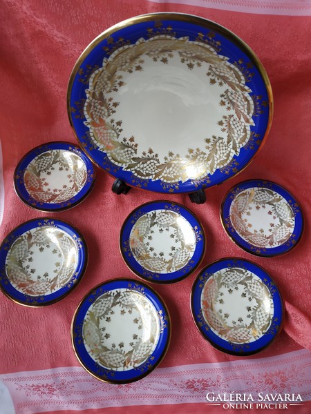 Alka 6 + 1 piece gilded porcelain set
