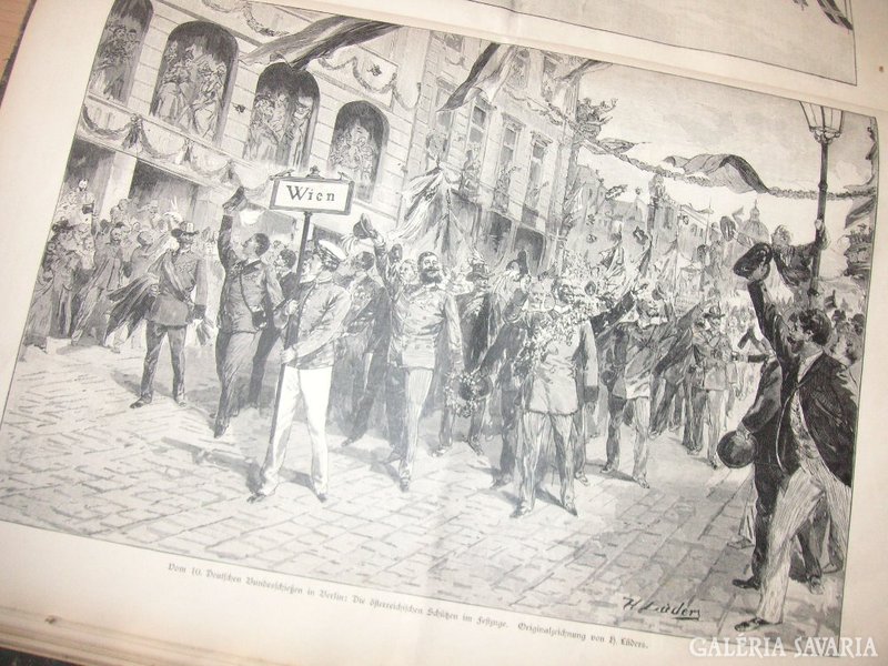 Illustrierte zeitung, bound in 1890