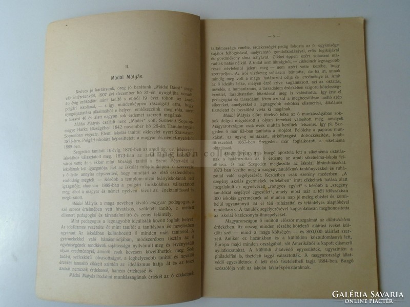 G029.103 Az Aradvárosi Polgári Fiúiskola Jelentése  1907-8 isk. évről - Arad, 1908 Kalmár ny.