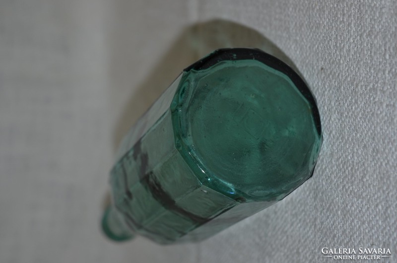 Régi sokszögletű üveg  ( DBZ 00128 )