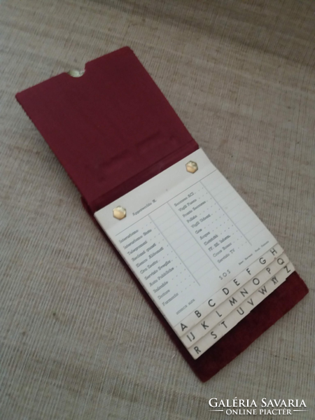 Old velvet hanging ornament notebook calendar in clean condition