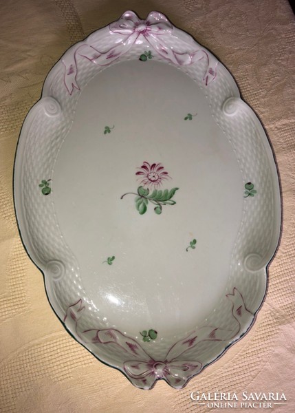 Herend tertia ribbon bowl with aster sauce