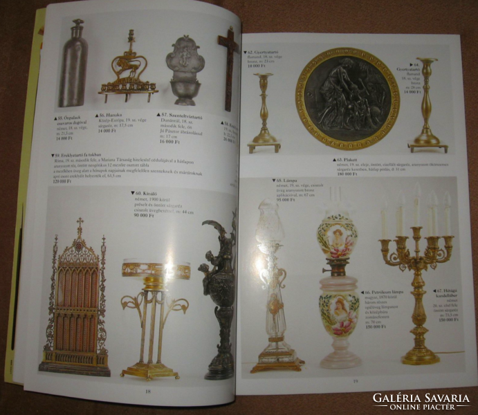 Nagyházi gallery faience, watches, icons auction catalog 1999.12.2.