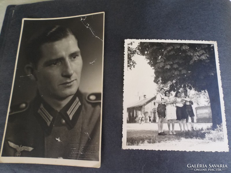 Photo album + 115 pictures - from 1944, a soldier's family - Austrian - with 115 pictures