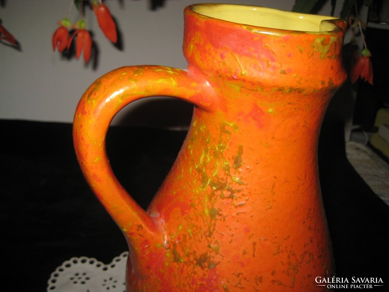 Tófej retro, jug with handle, nice condition, marked 27 cm