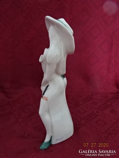The work of sculptor Árpád Világhy, the height of the porcelain lady is 30 cm. He has!