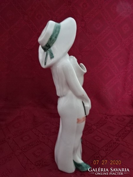 The work of sculptor Árpád Világhy, the height of the porcelain lady is 30 cm. He has!