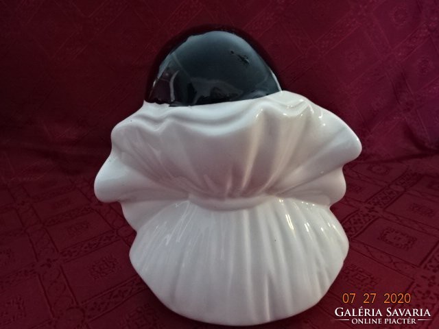 Olasz porcelán figura, Harlequin, pierrot bohóc, magassága 18 cm. Vanneki!