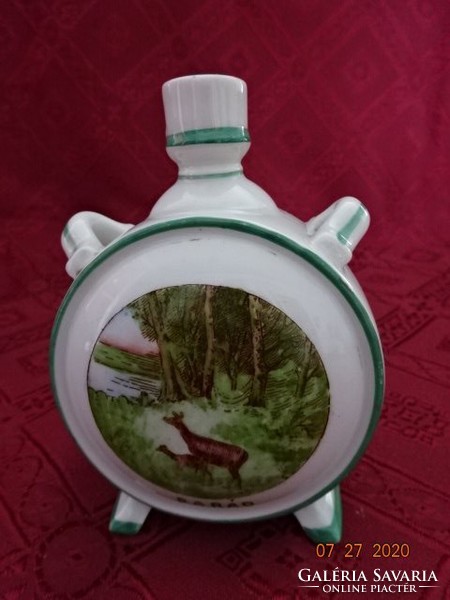 Zsolnay porcelain, antique, shield seal water bottle. Its diameter is 8 cm. He has!