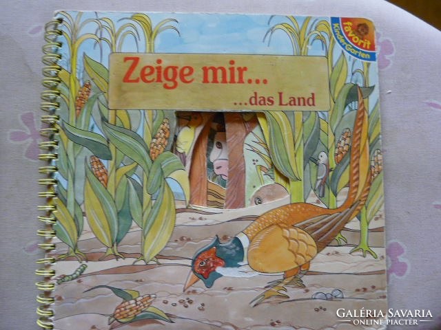 German language learning, storybook with peeping toy animals for children, recommend!