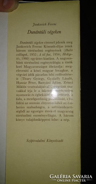 Jankovics Ferenc: Dunántúli végeken I-III.  ajánljon!