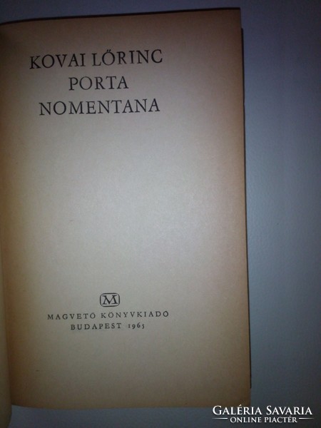 Kovai Lőrinc: Porta Nomentana (1963)