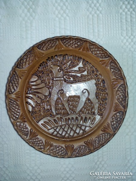 Korondi deer wall plate, plate