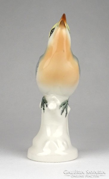 0Y643 Régi Volkstedter porcelán madár figura 13.5 cm