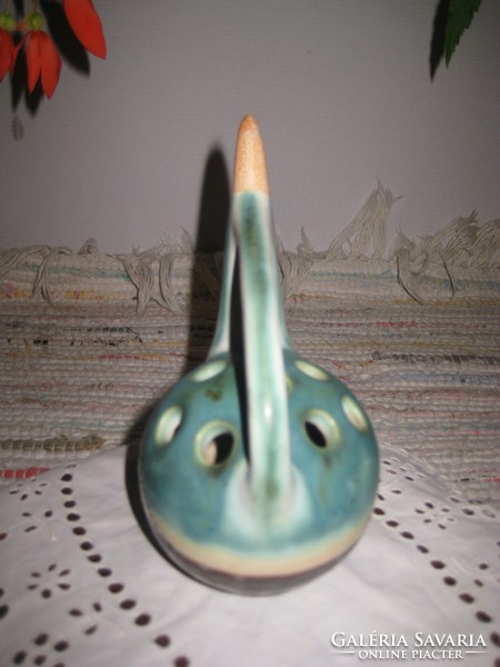 Retro, art deco ceramic bird, beautiful, 13 cm, Zsolnay ?? Clustered ??