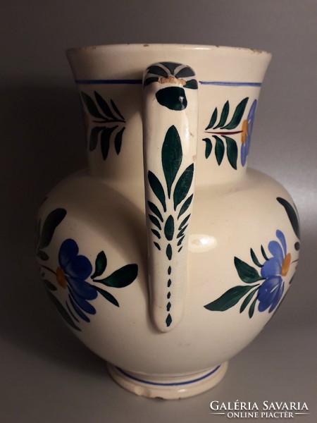 Worth it !! Bélapátfalvi - Pruzsinszky ceramic jug marked wine pouring water jug good spout 19 cm