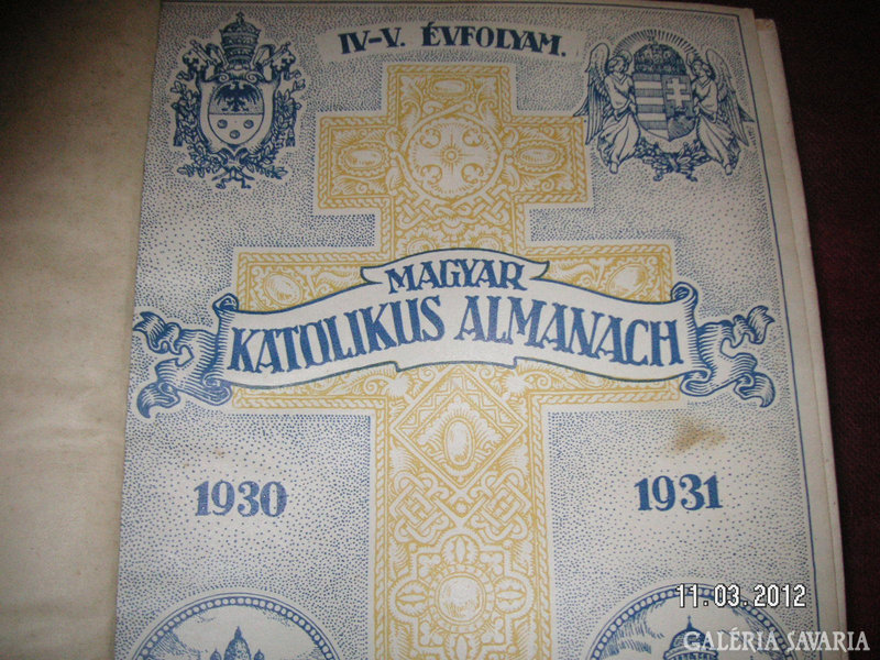 Hungarian Catholic Almanac, 1930 - 1931