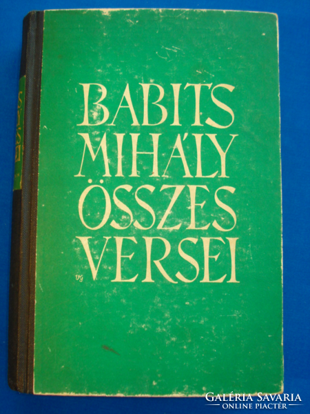 Babits Mihály összes versei (Atheneum kiadó Bp. 1942)