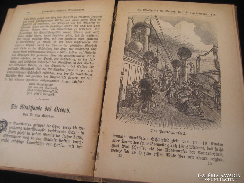 Prohaskars  Illustrierte     Monats Bande ...történetek  elbeszélések a múlt  sz. elejéről