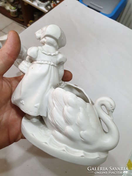 2db régi német porcelán figura 