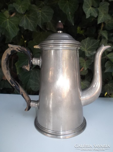 Teapot - 1920 - marked - d.R.P. - Art deco coffee pot - wood - handle - 0.5 Liter - beautiful flawless