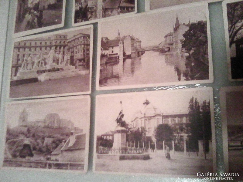 Card-sized pictures from Great Hungary issued by Pallas printing house, 13 pcs