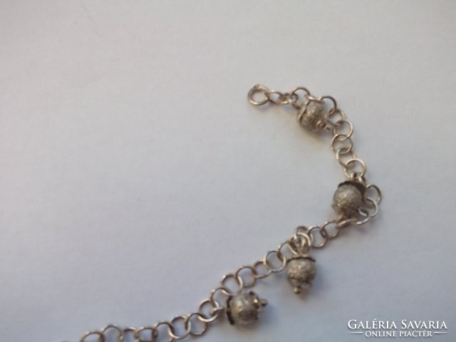 Silver bracelet-bracelet with a small 