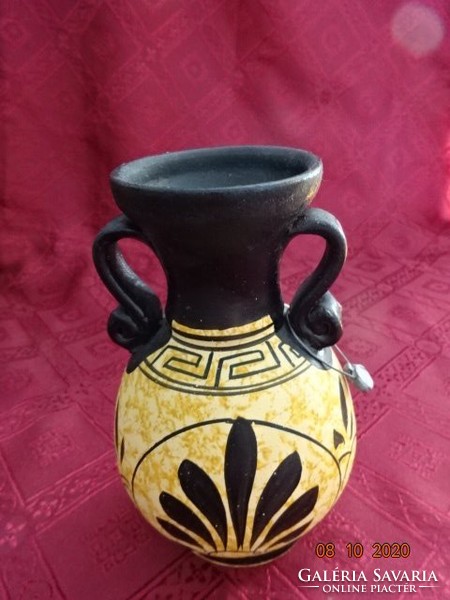 Görög kerámia váza, magassága 16,5 cm. Vanneki!