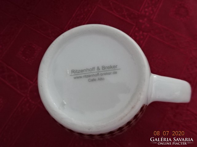 Német porcelán minőségi pohár, magassága 10,5 cm. Vanneki!