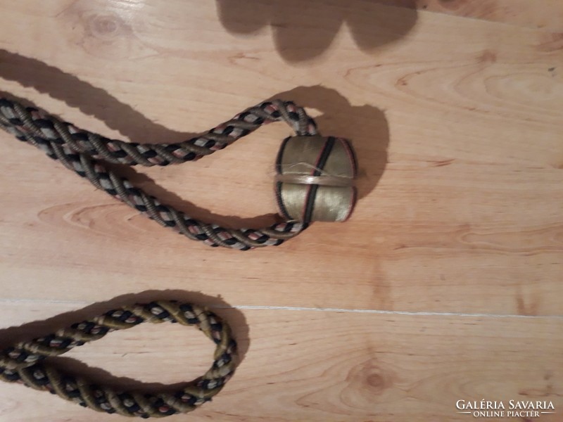 2 huge curtain ties and curtain tassels from the 1800s