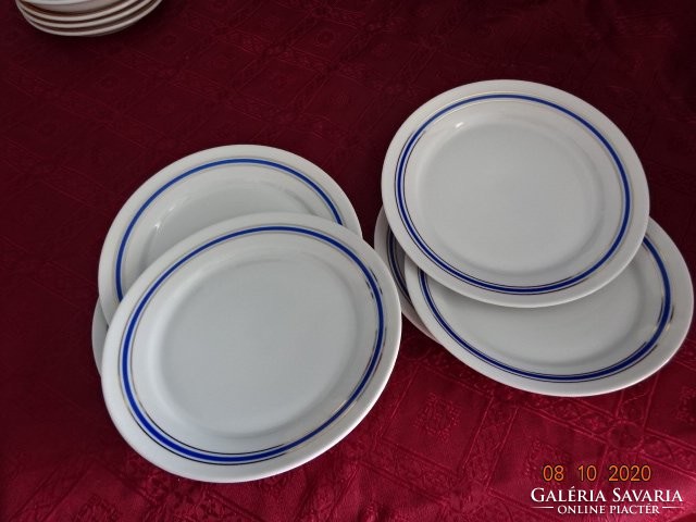 Alföldi porcelain, blue striped cake plate. He has!