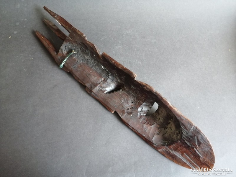Kézzel faragott (53cm) afrikai maszk kemény fából- EP