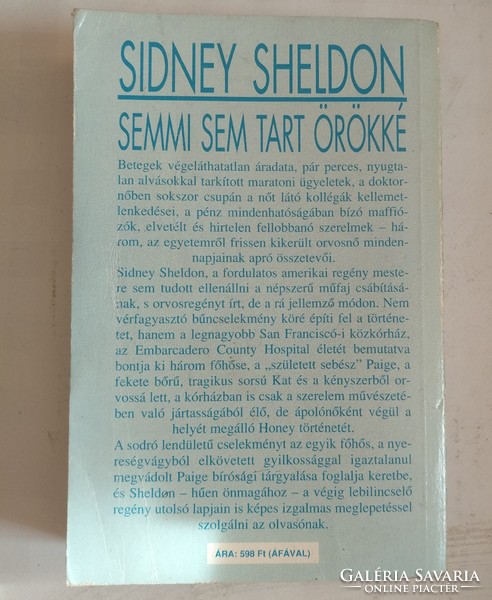 Sidney Sheldon: Semmi sem tart örökké, ajánljon!