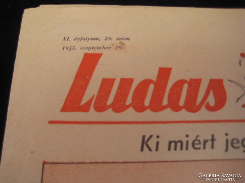 Ludas Matyi   1955  szept  , 28 . jó állapot