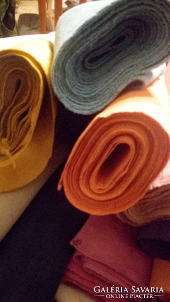 Colorful household linen fabric in meters