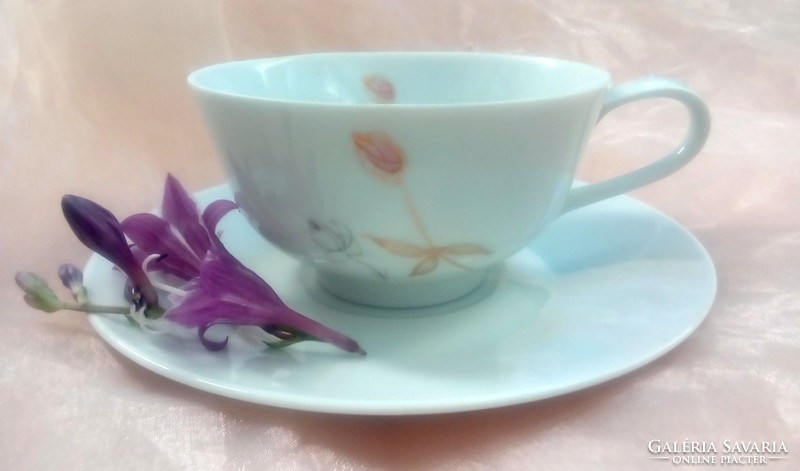 Arany virágos teás csésze Rosenthal 