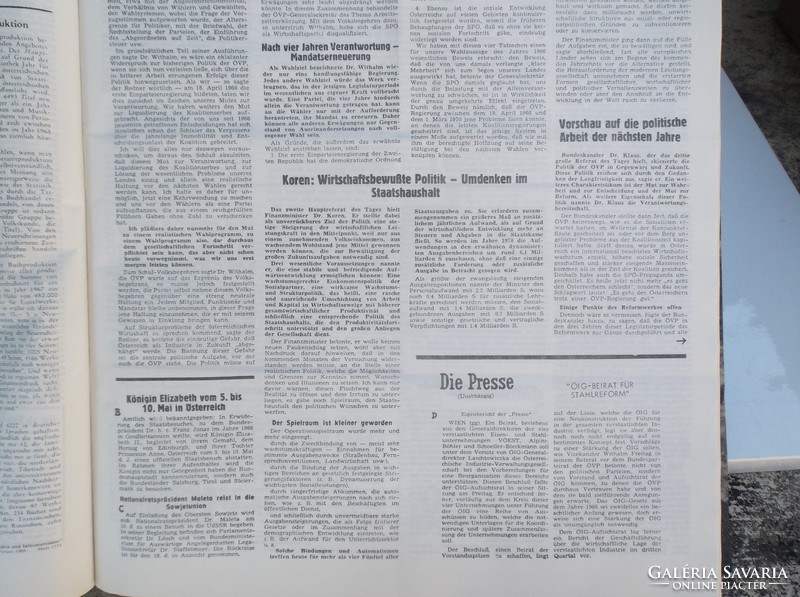 Daily newspaper - Vienna - 8 volumes - format 3 - 1958-1959-1960-1961-1964-1966-1968-1969 - like new