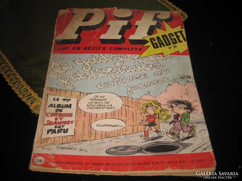 PIF  , eredeti francia kiadás a 70 es  évekből  , hátsó borítója hiányzik